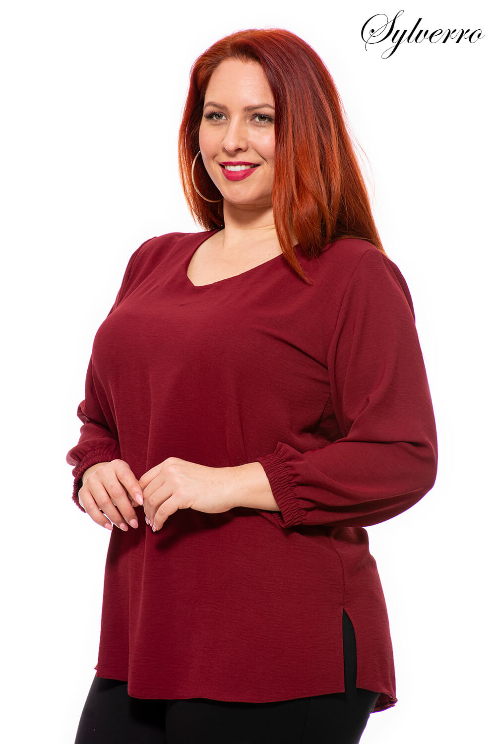 Becse bordó női felső