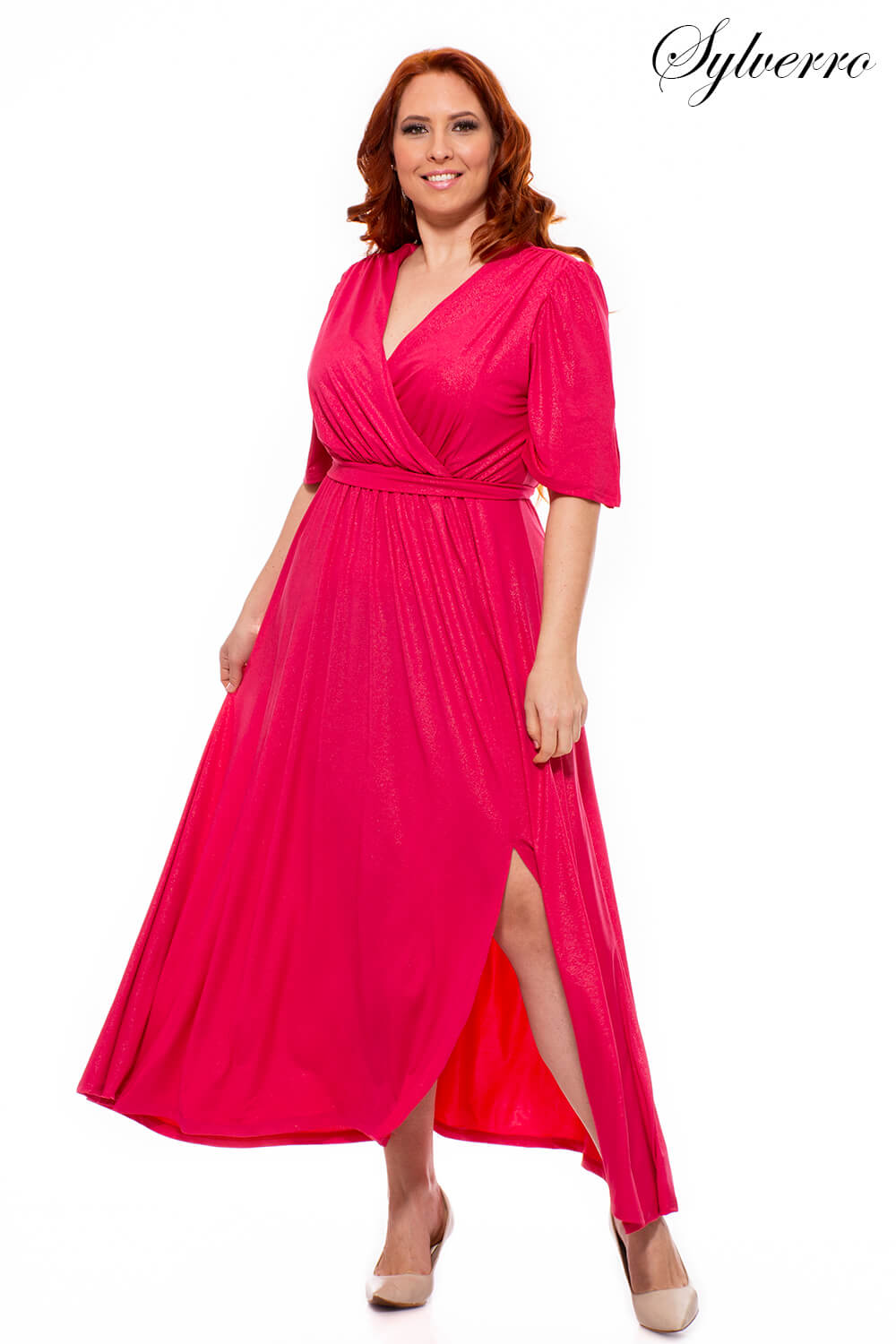 Szörénke  pink csillámos alkalmi ruha