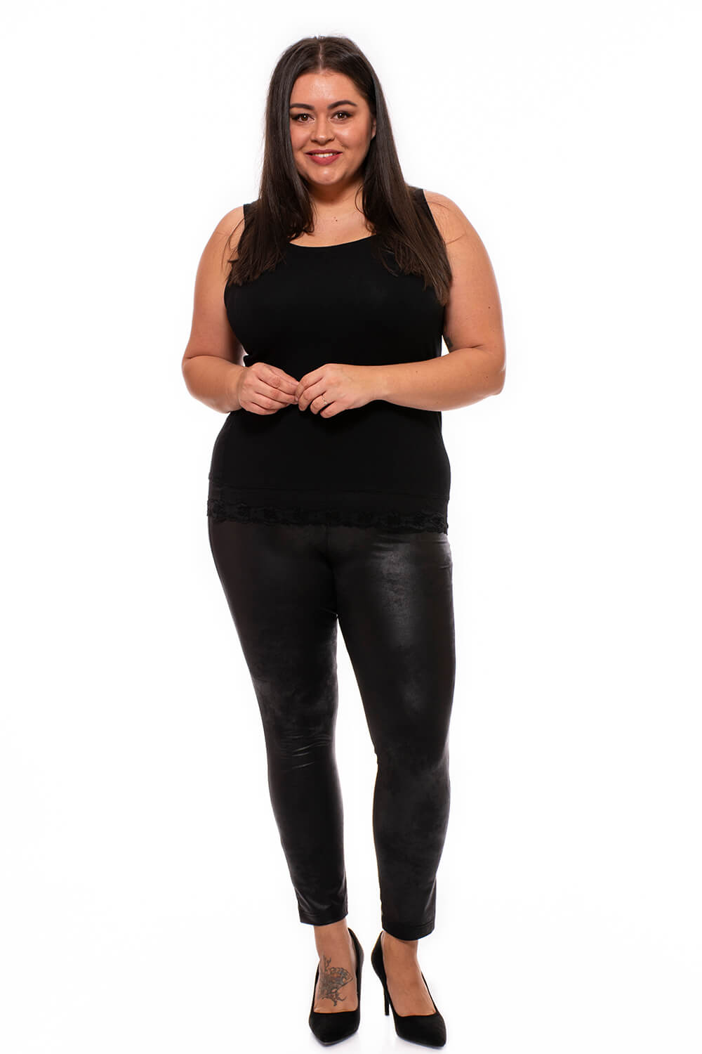 Natália bőrhatású leggings